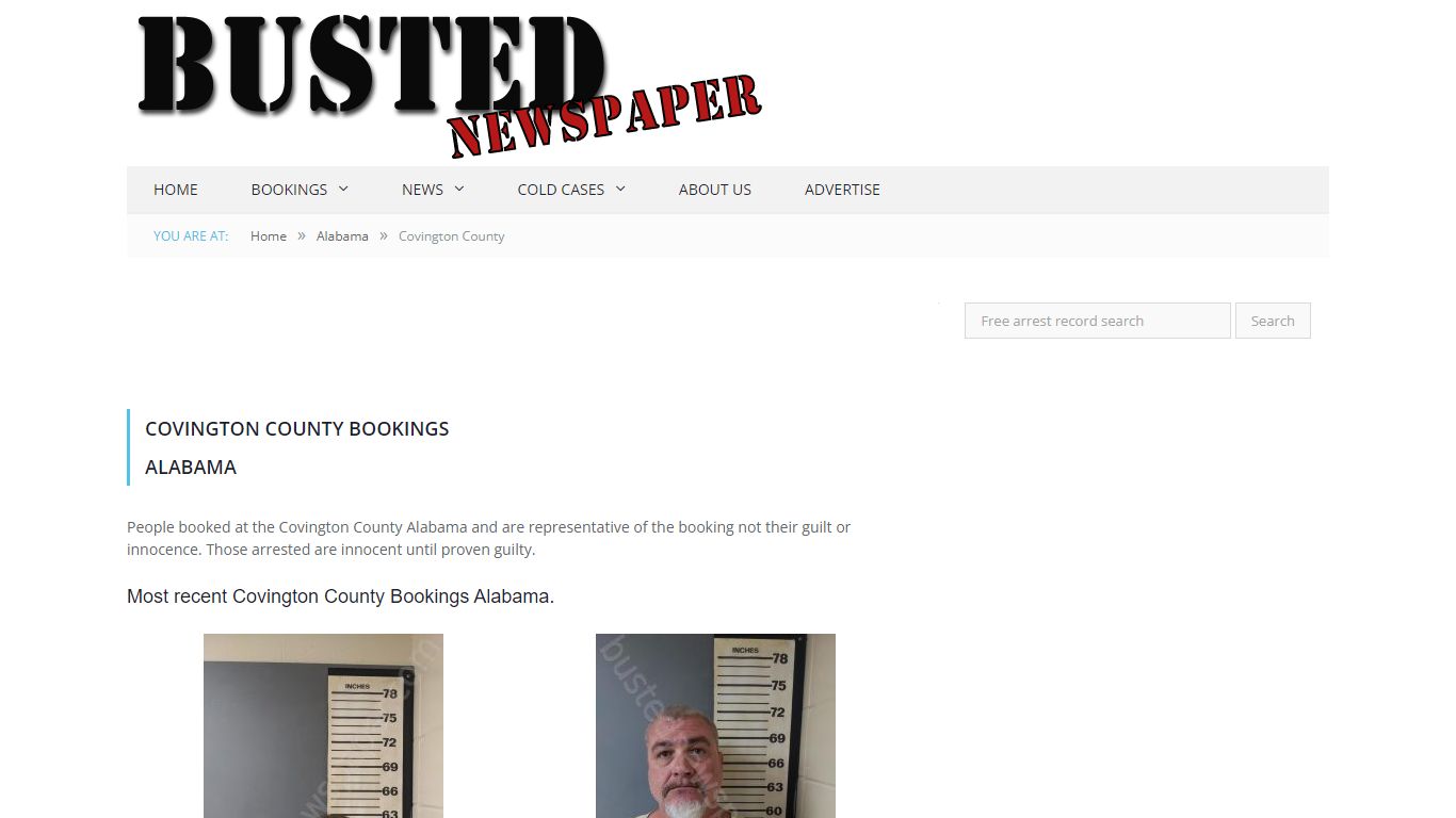 Covington County, AL Mugshots - BUSTEDNEWSPAPER.COM
